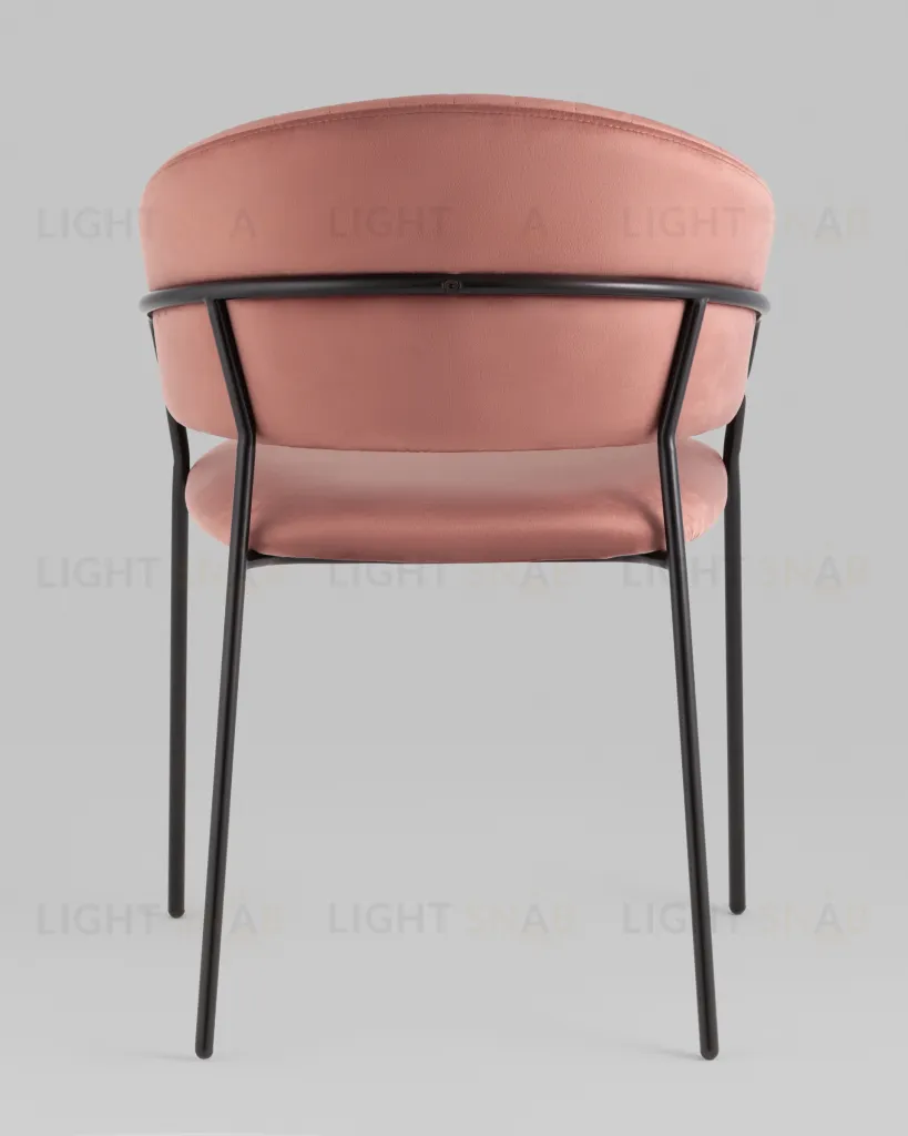 Стул Бруно велюр пыльно-розовый УТ000037665