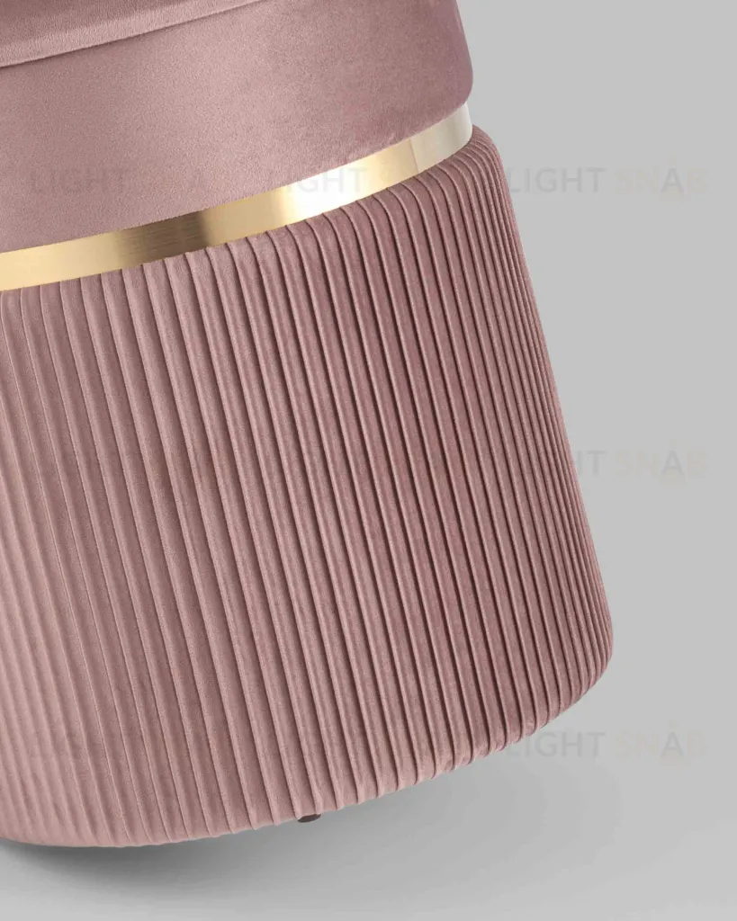 Пуф Миранда с ящиком велюр розовый УТ000025564