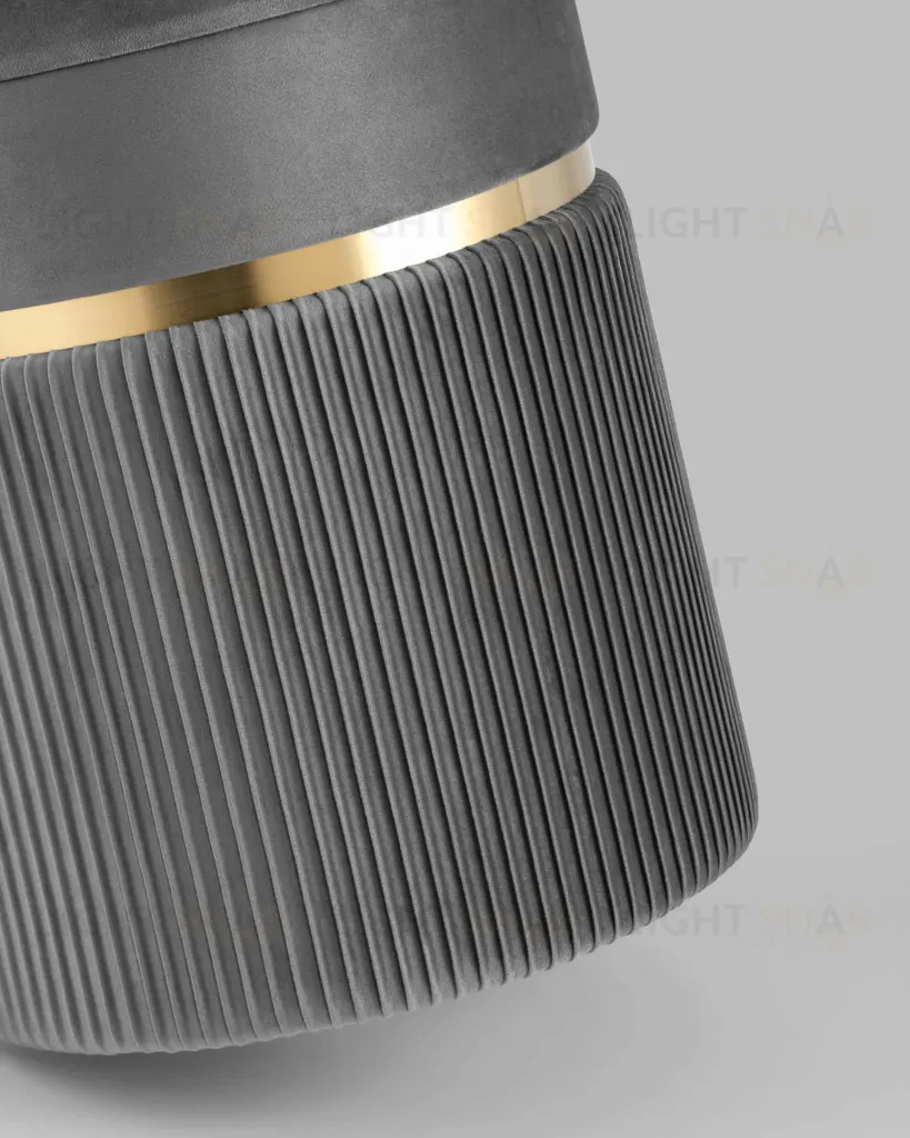 Пуф Миранда с ящиком велюр серый УТ000025563