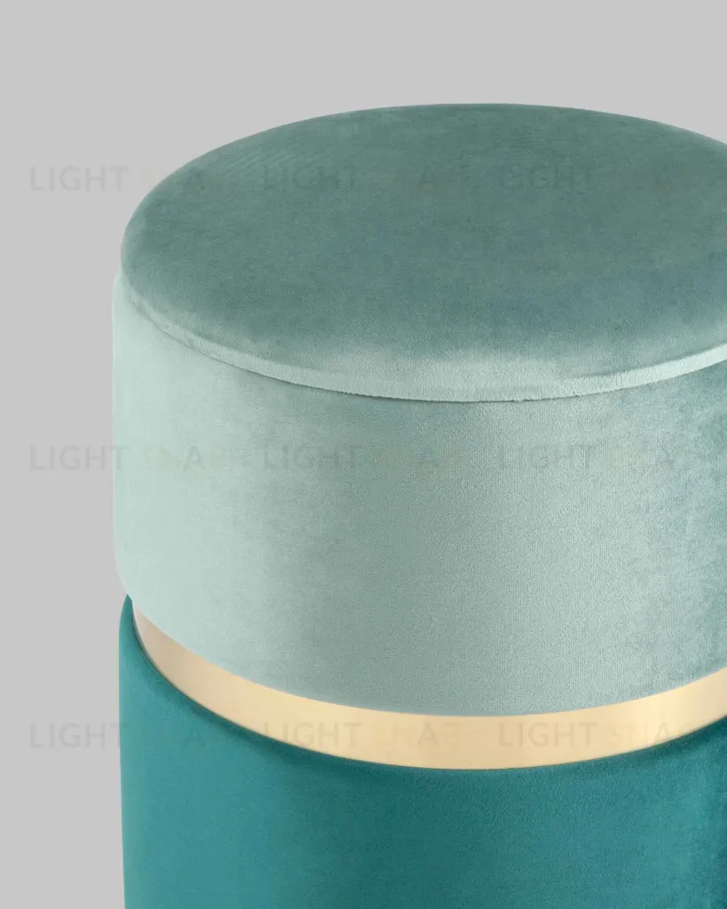 Пуф Кэрри с ящиком велюр бирюзовый УТ000025556