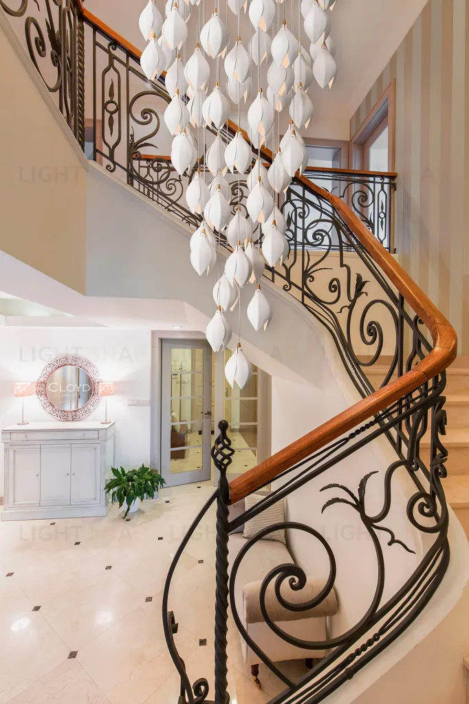  Люстра Cloyd MANGRA C60 / выс. 205 см - керамика - белый (арт.11180)  11180