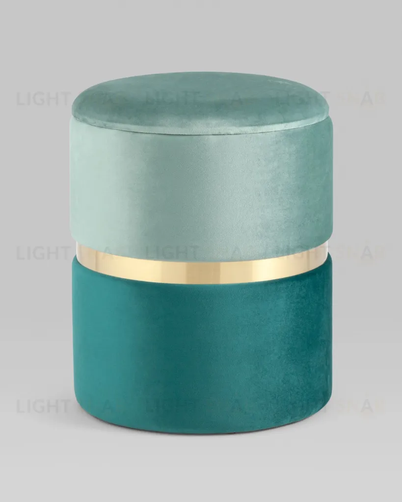 Пуф Кэрри с ящиком велюр бирюзовый УТ000025556