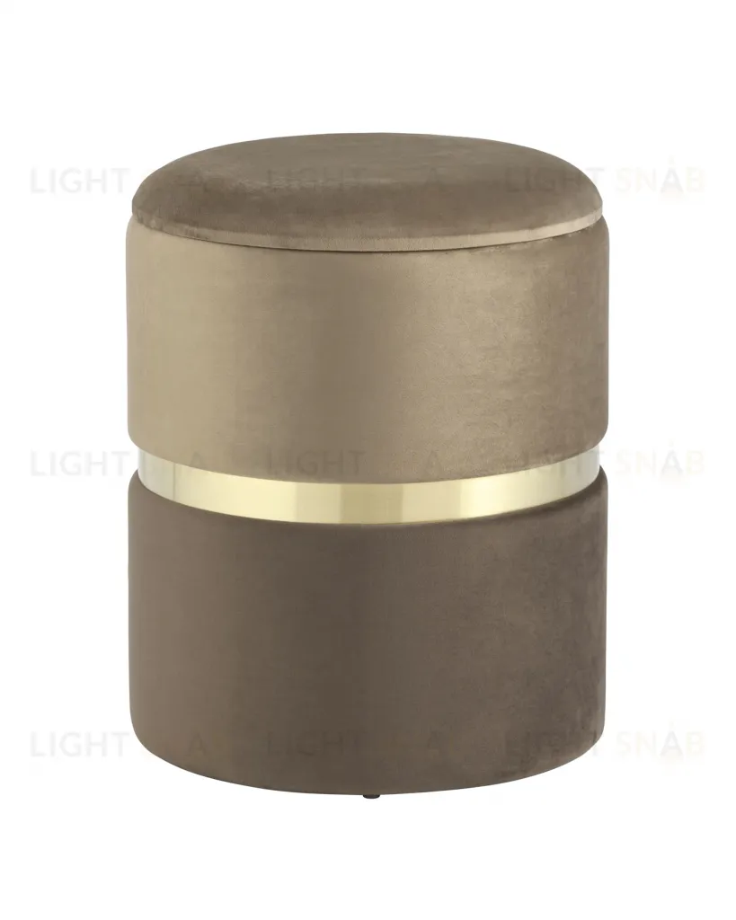 Пуф Кэрри с ящиком велюр коричневый УТ000025557