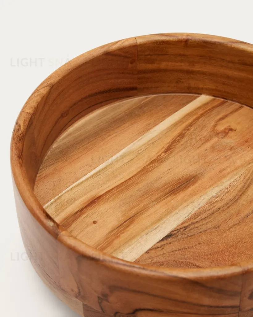 Lentegi маленькая круглая чаша из массива акации 174952