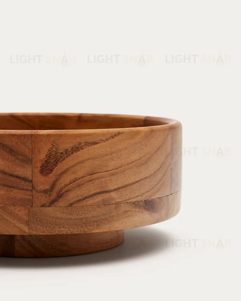 Lentegi маленькая круглая чаша из массива акации 174952