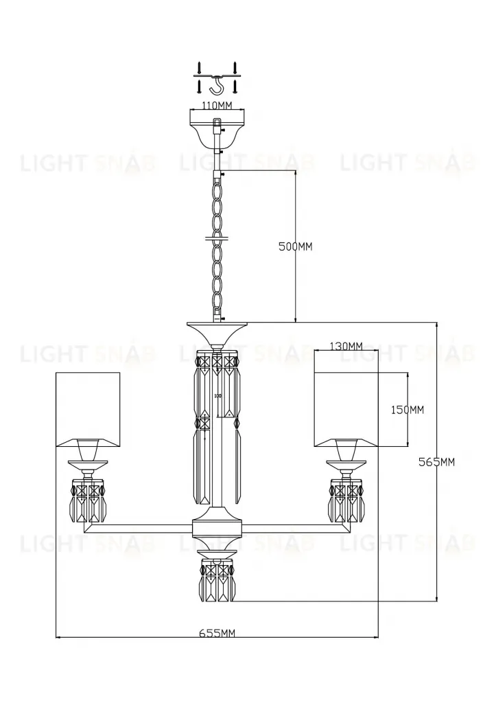 Люстра подвесная Moderli V2691-5P Slam УТ000021591