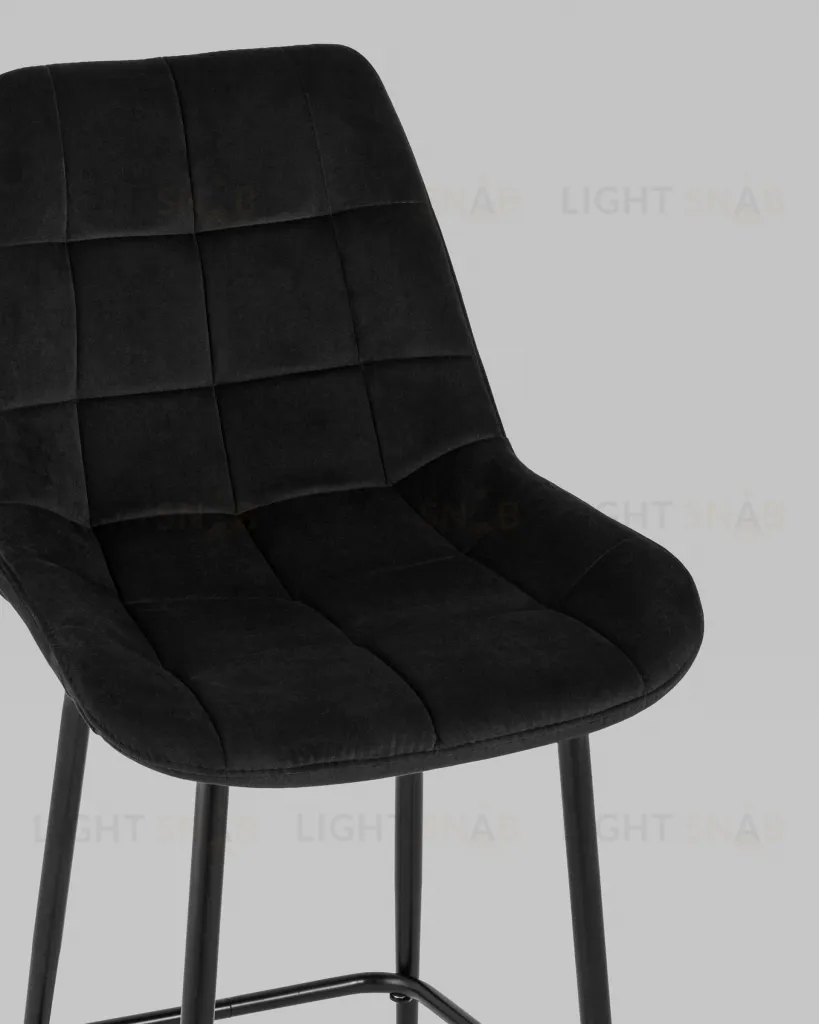 Стул полубарный Флекс велюр черный УТ000025265