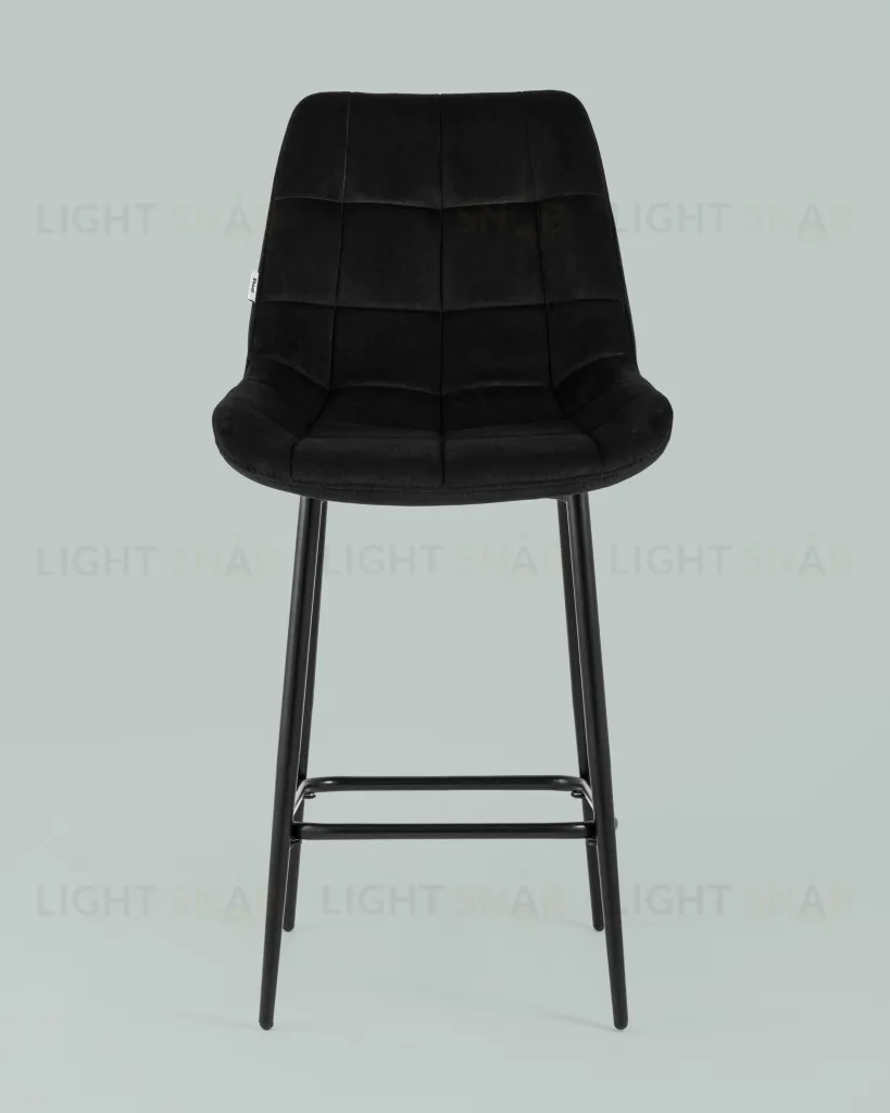 Стул полубарный Флекс велюр черный УТ000025265