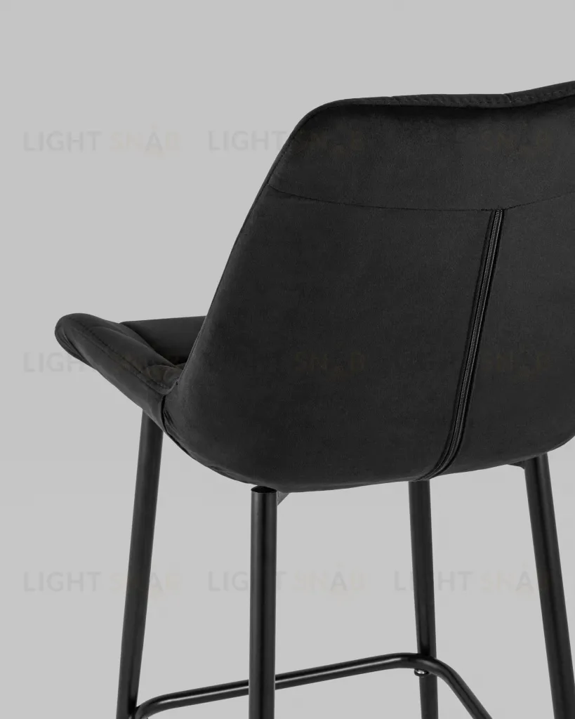 Стул полубарный Флекс велюр черный УТ000025265