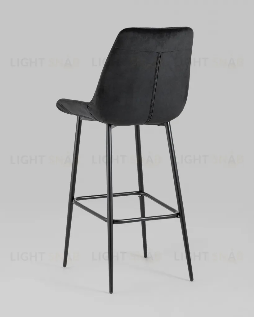 Стул барный Флекс велюр черный УТ000025269