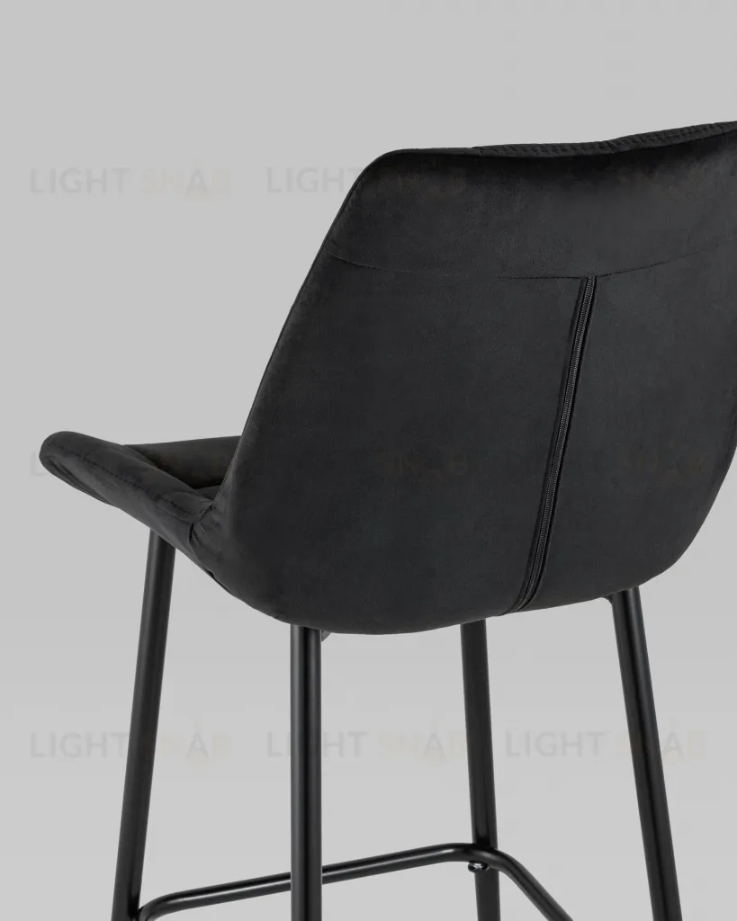 Стул барный Флекс велюр черный УТ000025269