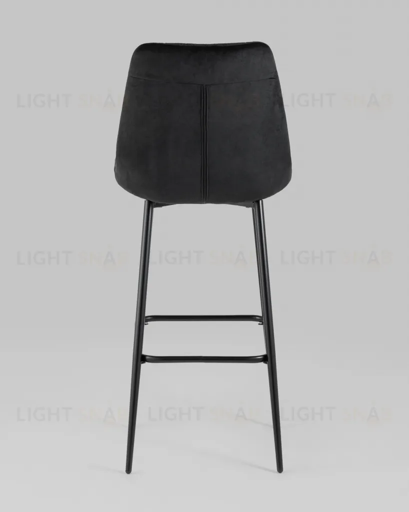 Стул барный Флекс велюр черный УТ000025269