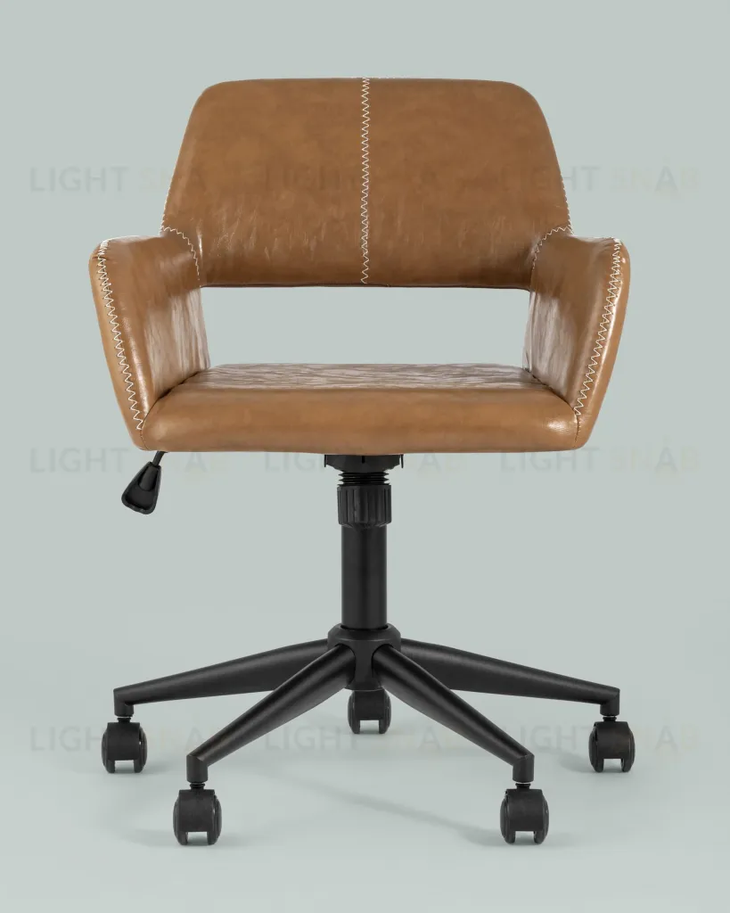 Кресло компьютерное Филиус экокожа коричневый УТ000005618