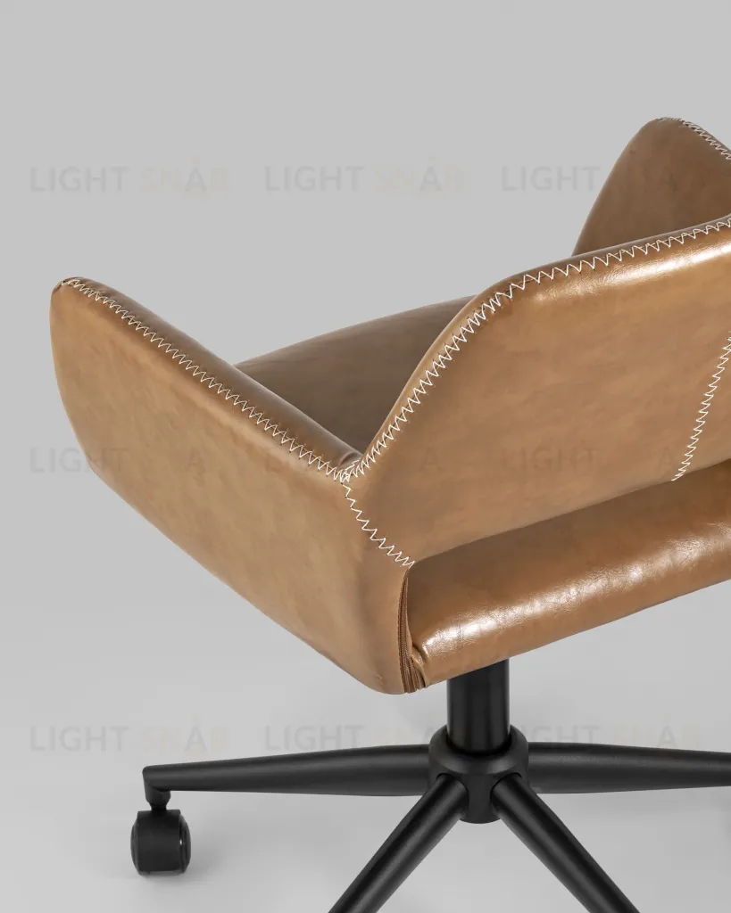 Кресло компьютерное Филиус экокожа коричневый УТ000005618