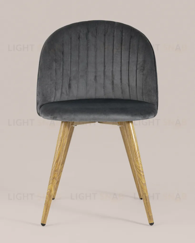 Стул Лион Страйпс велюр серый УТ000004870