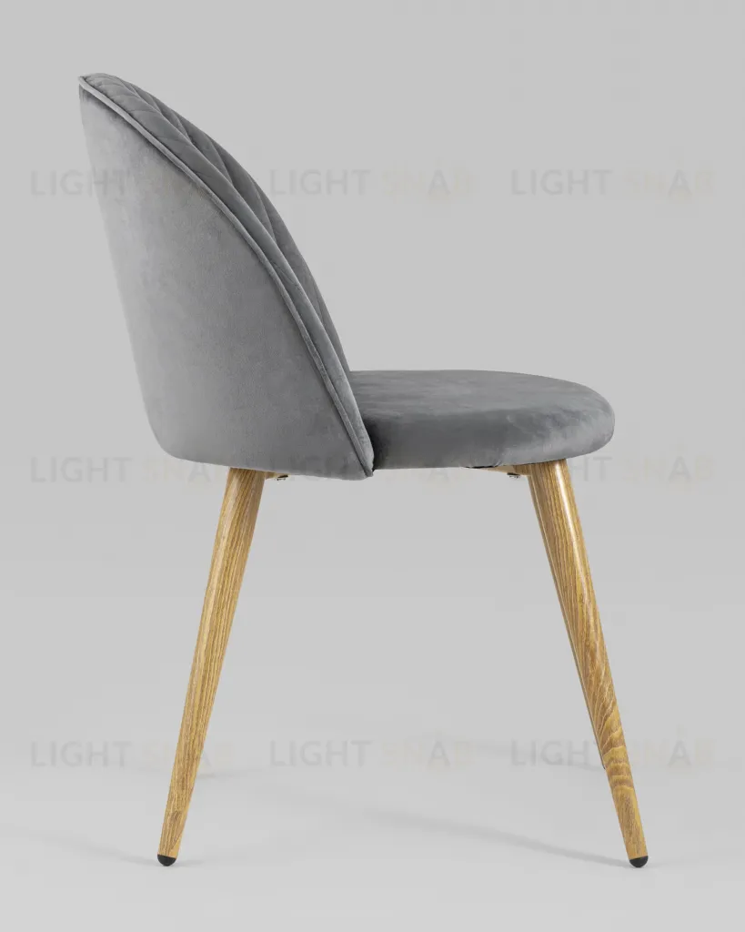 Стул Лион Страйпс велюр серый УТ000004870
