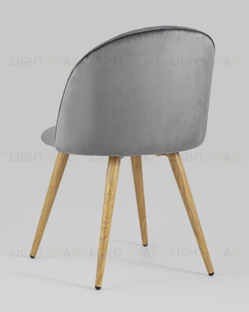 Стул Лион Страйпс велюр серый УТ000004870