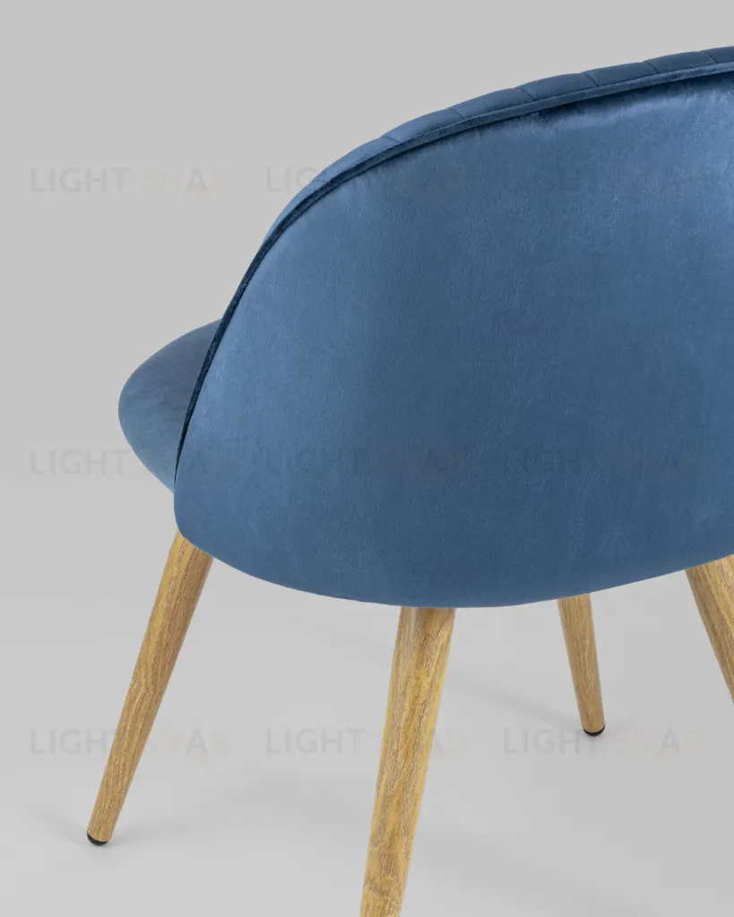 Стул Лион Страйпс велюр голубой УТ000004871