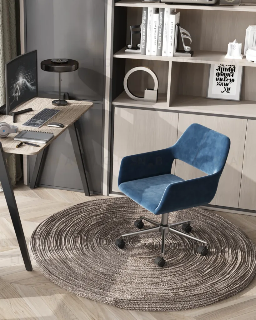 Кресло офисное Ross велюр синий УТ000003611