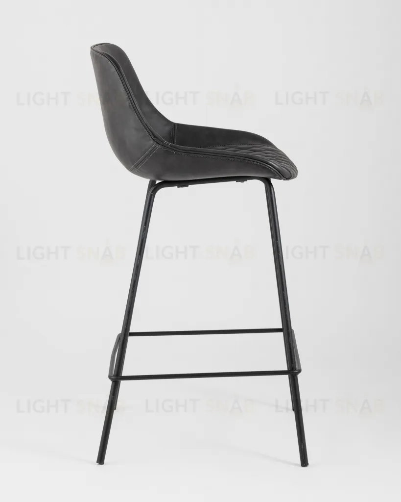 Стул полубарный TEXAS экокожа серый УТ000003961