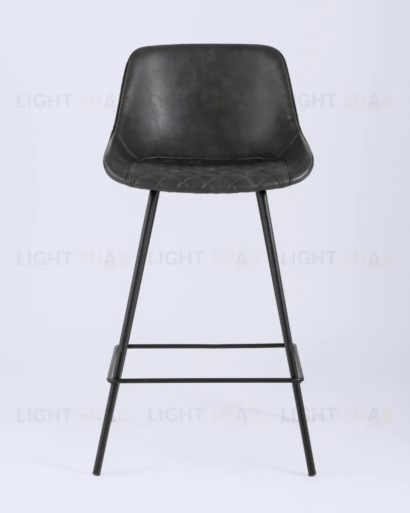 Стул полубарный TEXAS экокожа серый УТ000003961