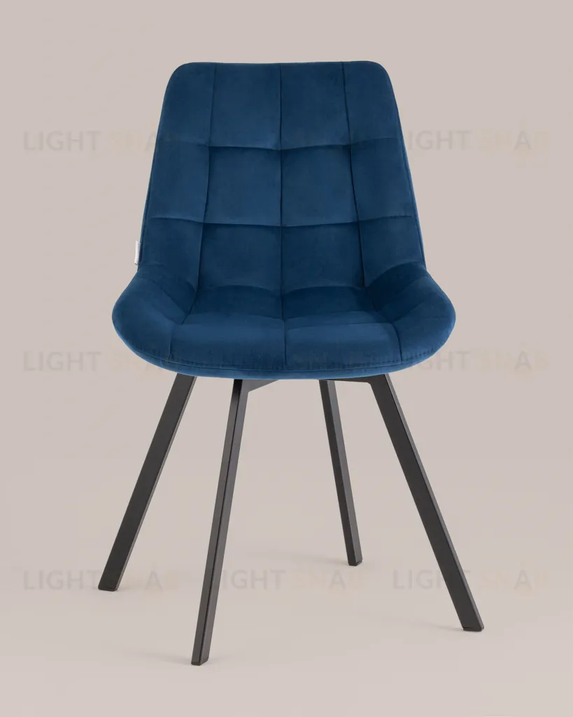 Стул вращающийся Флекс велюр синий УТ000037584