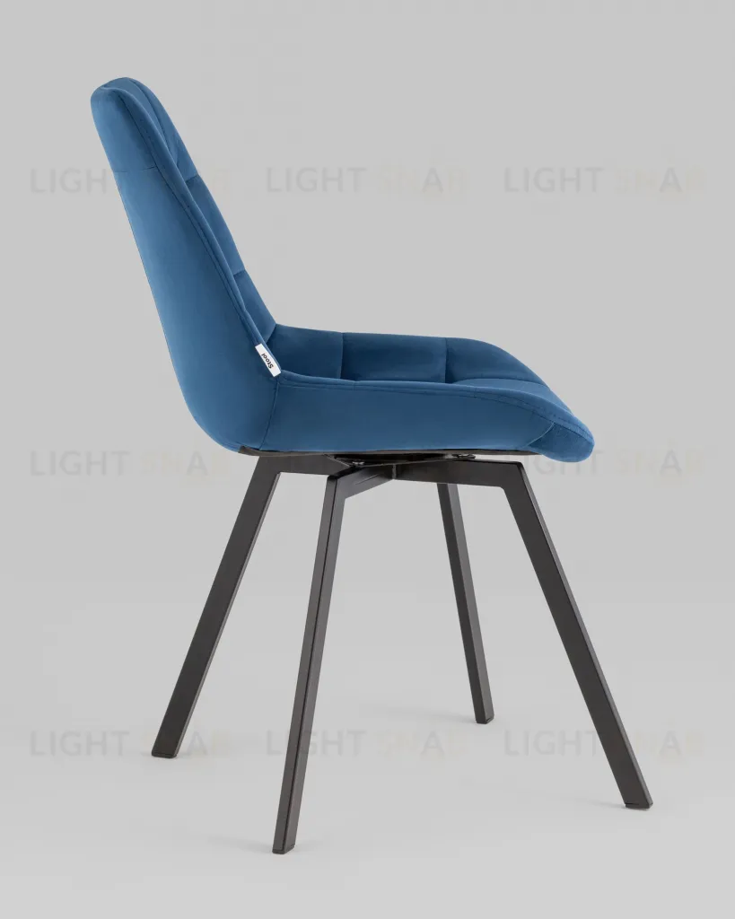 Стул вращающийся Флекс велюр синий УТ000037584