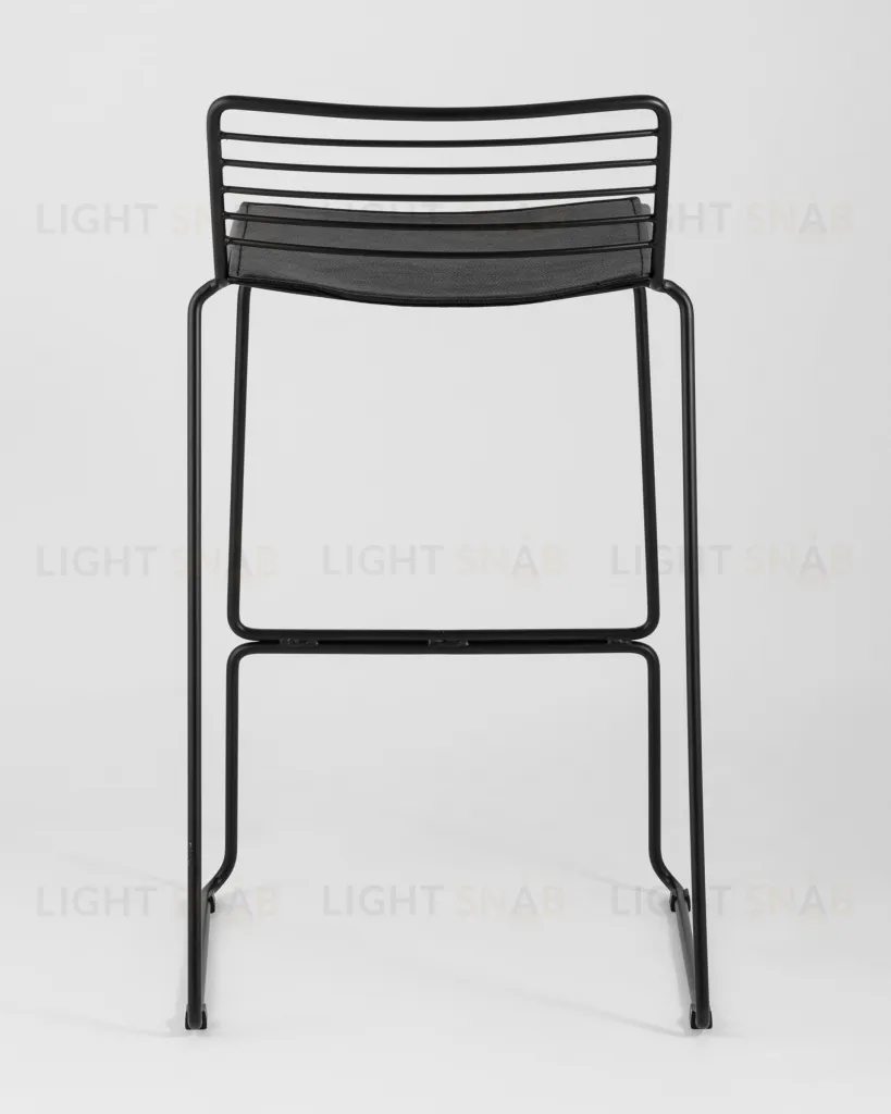 Стул полубарный Danny черный с черной подушкой УТ000004224