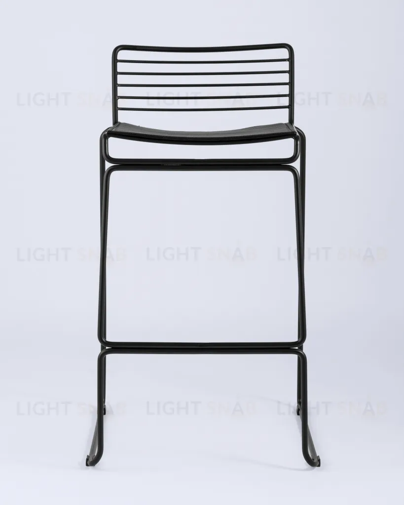 Стул полубарный Danny черный с черной подушкой УТ000004224