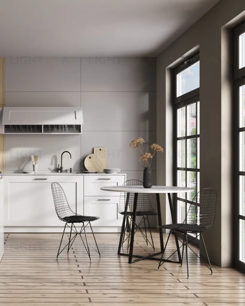 Стул обеденный Eiffel черный с черной подушкой УТ000004229