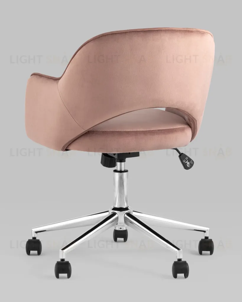 Кресло компьютерное Кларк велюр розовый УТ000025779