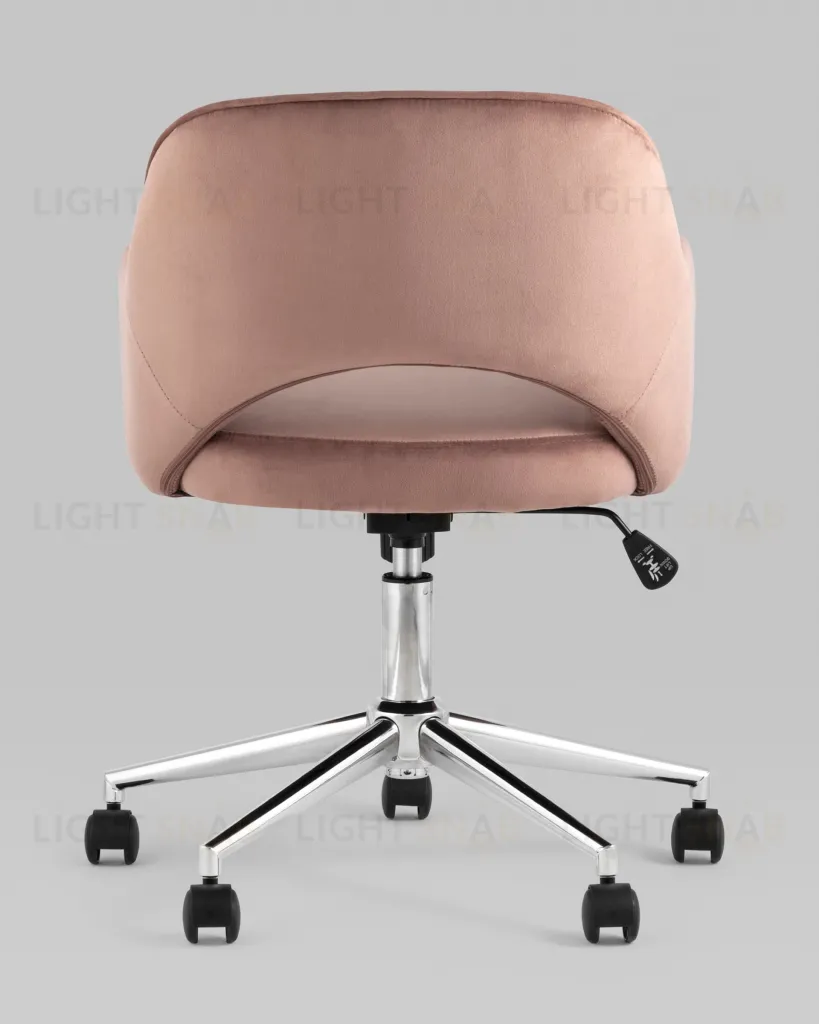 Кресло компьютерное Кларк велюр розовый УТ000025779