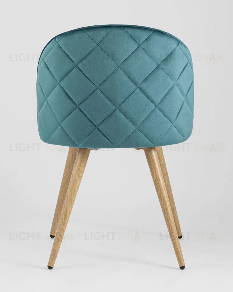 Стул Лион велюр с ромбами аквамарин УТ000002228