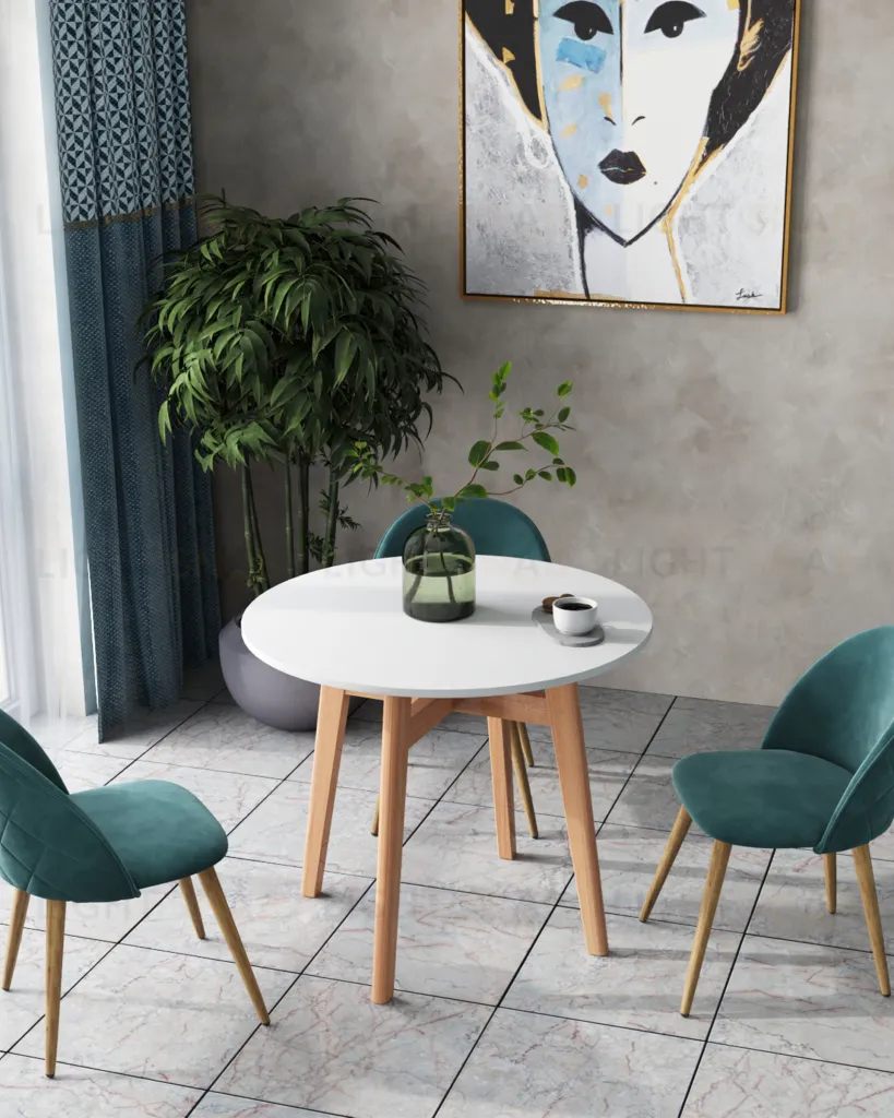 Стул Лион велюр с ромбами аквамарин УТ000002228