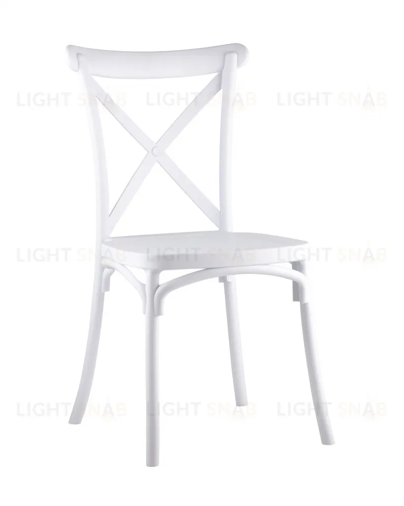 Стул Кроссбэк пластиковый белый УТ000001848
