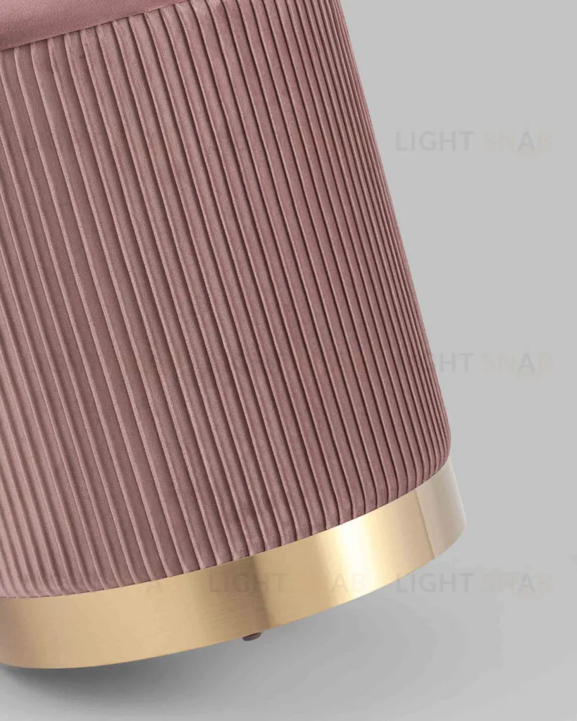 Пуф Шарлотта с ящиком велюр розовый УТ000025558