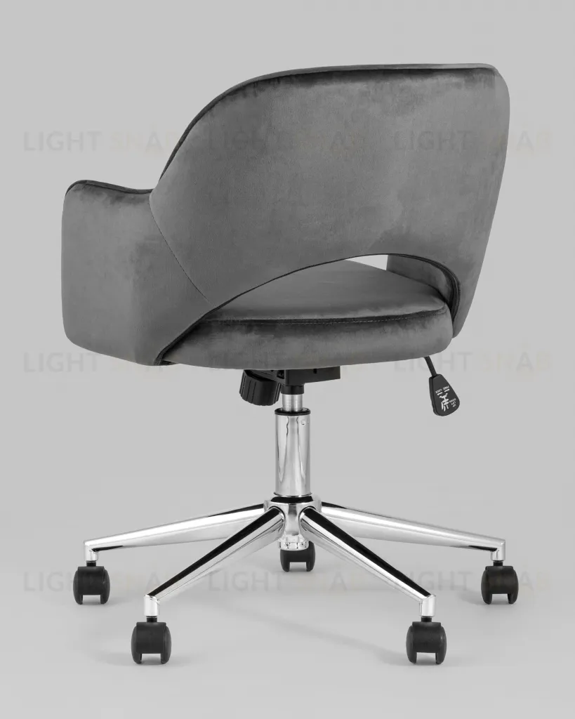 Кресло компьютерное Кларк велюр серый УТ000005058