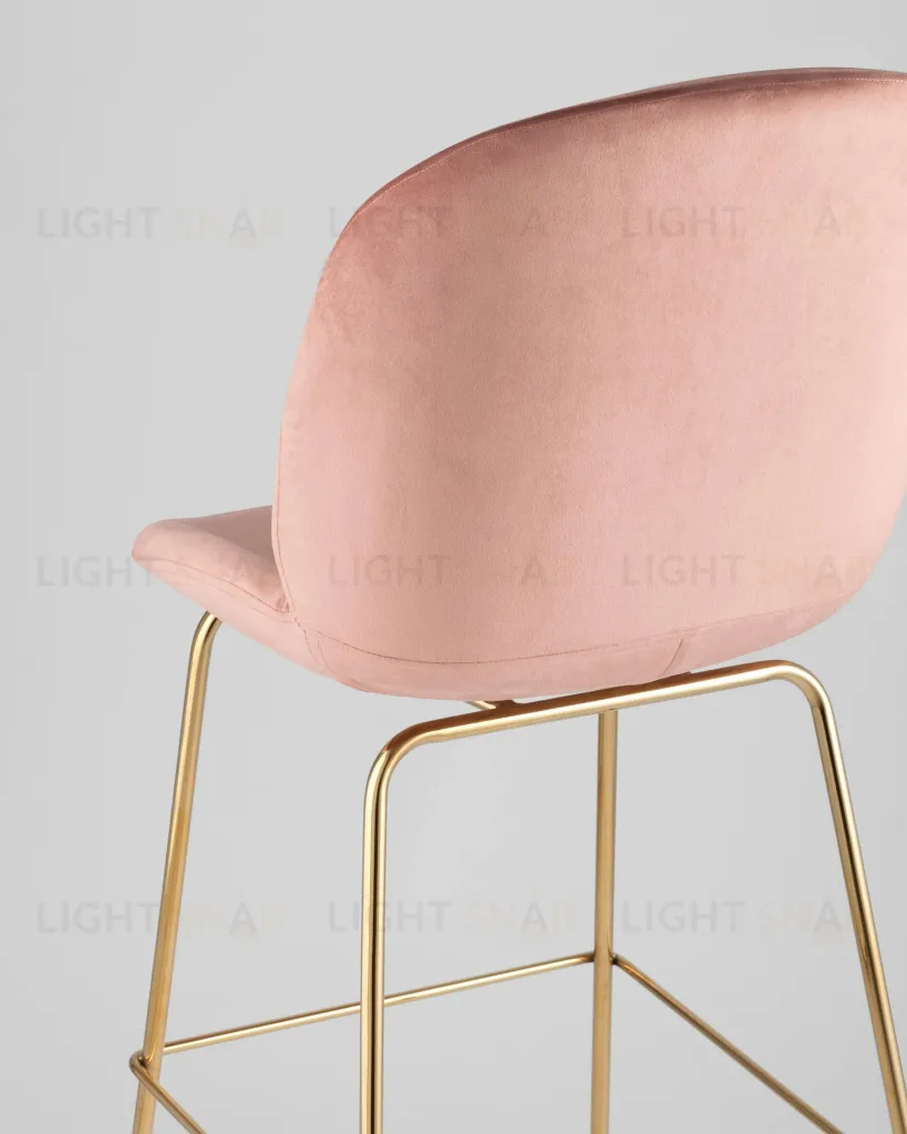 Стул барный Beetle со спинкой пудровый УТ000001769