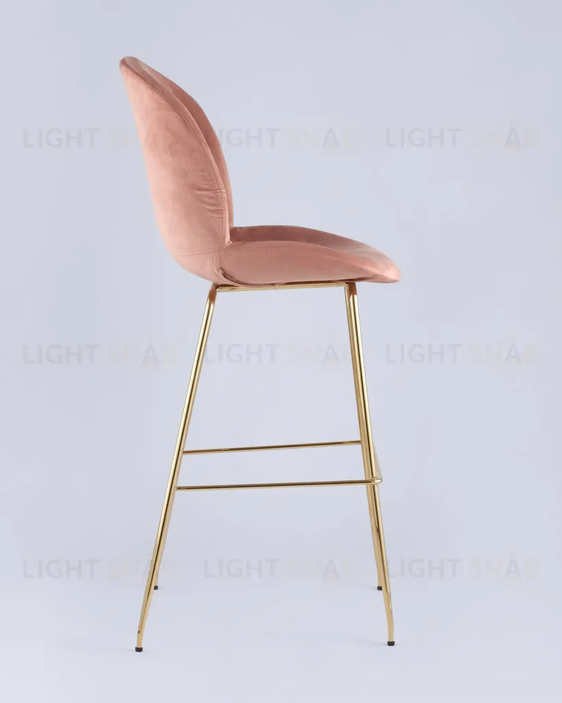 Стул барный Beetle со спинкой пудровый УТ000001769