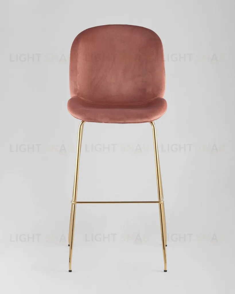 Стул барный Beetle со спинкой пудровый УТ000001769