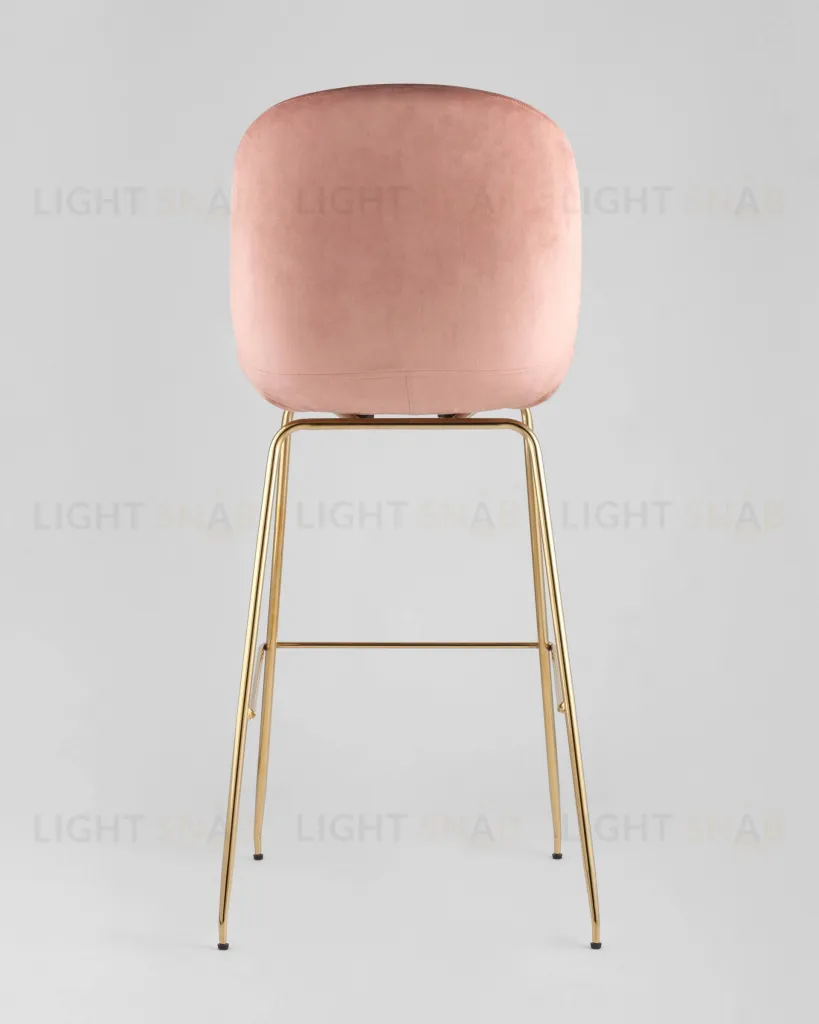 Стул барный Beetle со спинкой пудровый УТ000001769