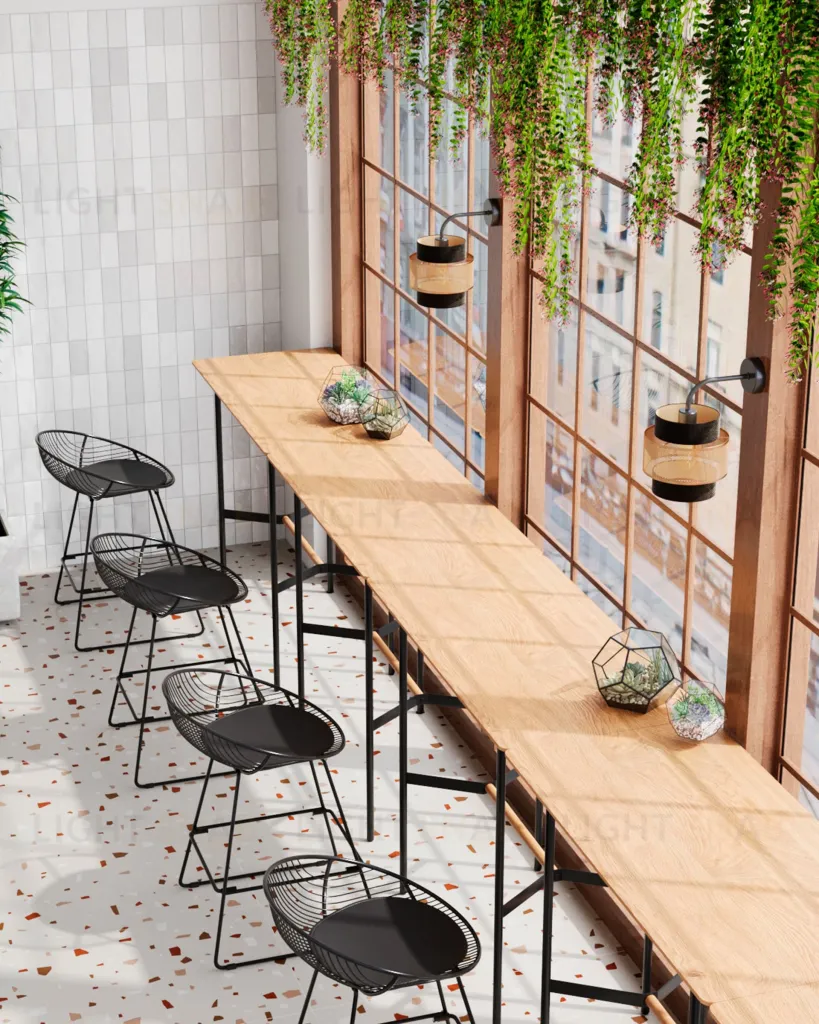 Стул полубарный UFO черный с черной подушкой УТ000004225