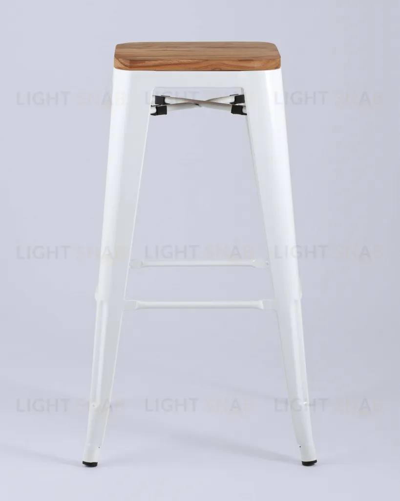 Стул барный TOLIX WOOD белый глянцевый УТ000001864