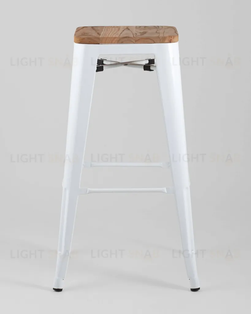 Стул барный TOLIX WOOD белый глянцевый УТ000001864