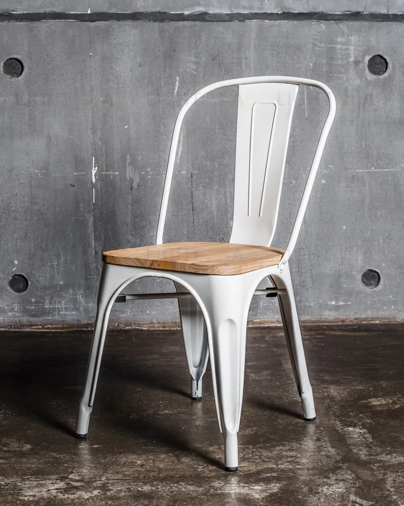 Стул TOLIX WOOD белый глянцевый УТ000001859