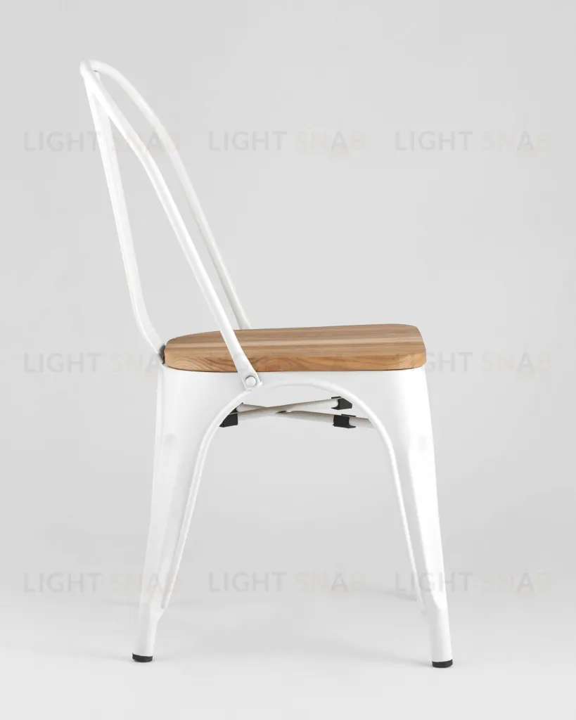 Стул TOLIX WOOD белый глянцевый УТ000001859
