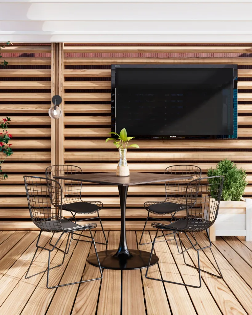 Стул обеденный Bertoia черный с черной подушкой УТ000004220