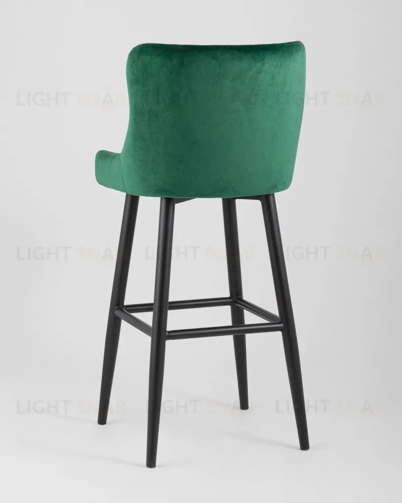 Стул барный Ститч велюр изумрудный УТ000002263