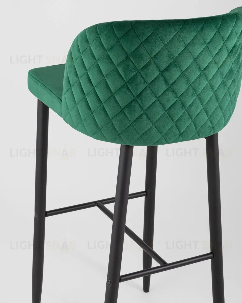 Стул барный Оскар велюр изумрудный УТ000002254