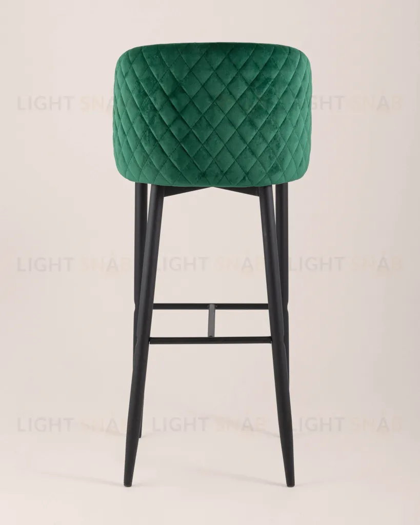 Стул барный Оскар велюр изумрудный УТ000002254